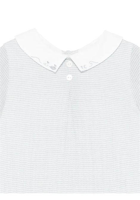 Light Blue Striped Romper TARTINE ET CHOCOLAT | CA3301042